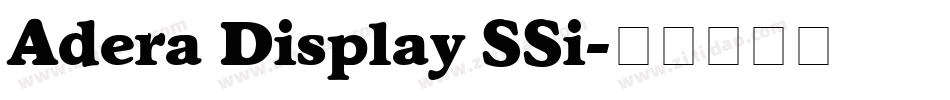 Adera Display SSi字体转换